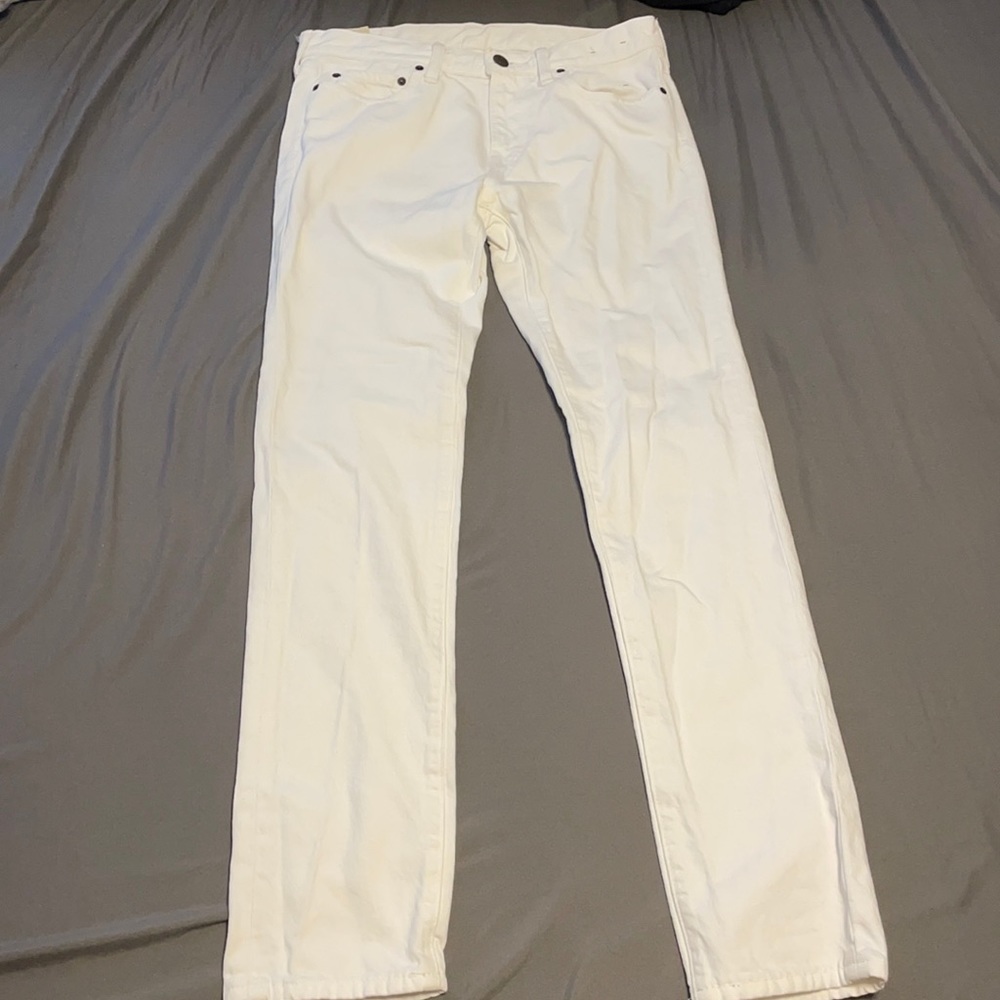 White Skinny Jeans Abercrombie & Fitch